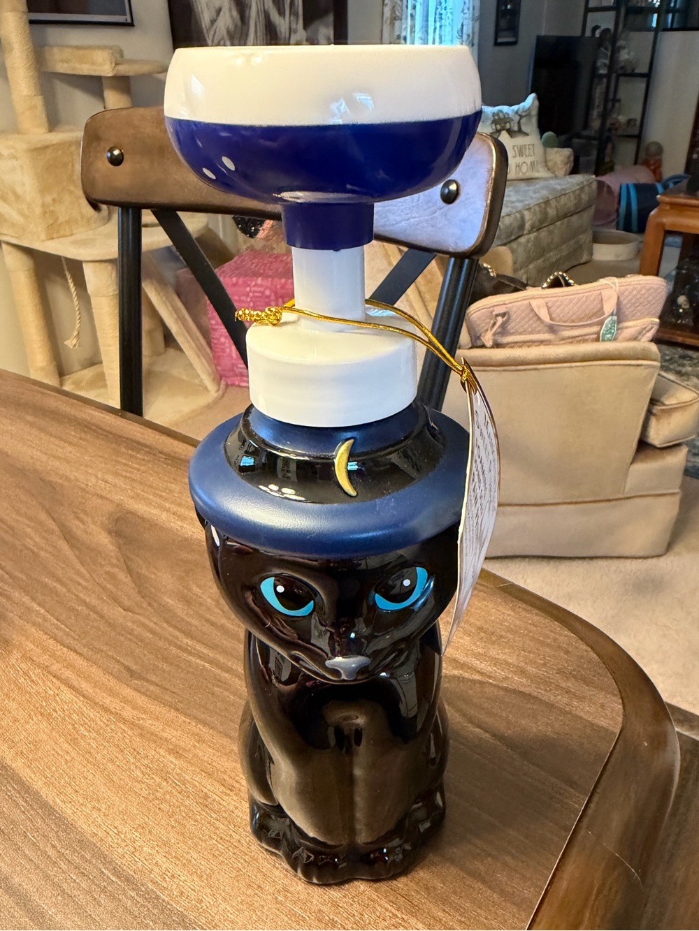 Black Cat soap dispenser with sweet pumpkin foaming hand wash